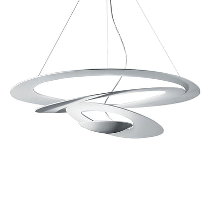 Pendant Lamp Modern Spiral Ring Design with Adjustable Suspension Cable