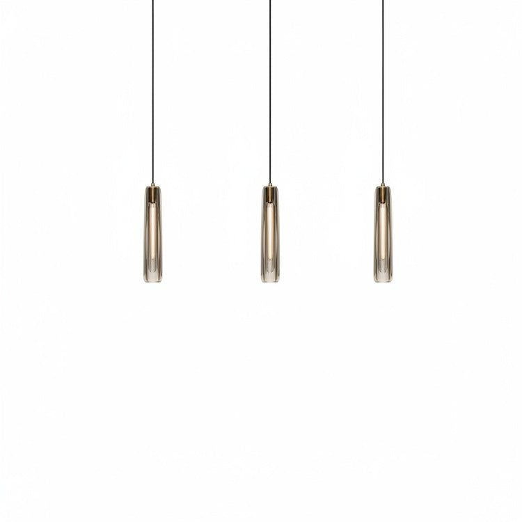 Pendant Lamp Modern with Crystal Glass Shade and Adjustable Drop