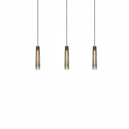 Pendant Lamp Modern with Crystal Glass Shade and Adjustable Drop