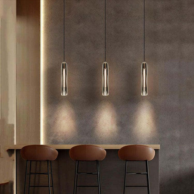 Pendant Lamp Modern with Crystal Glass Shade and Adjustable Drop