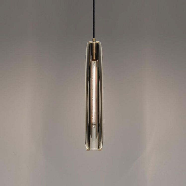Pendant Lamp Modern with Crystal Glass Shade and Adjustable Drop