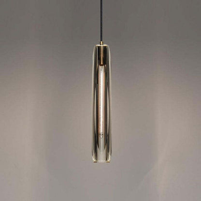 Pendant Lamp Modern with Crystal Glass Shade and Adjustable Drop