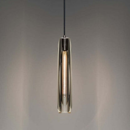 Pendant Lamp Modern with Crystal Glass Shade and Adjustable Drop