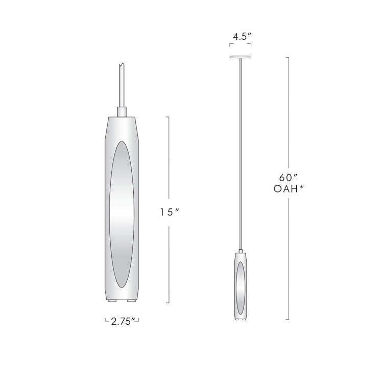 Pendant Lamp Modern with Crystal Glass Shade and Adjustable Drop