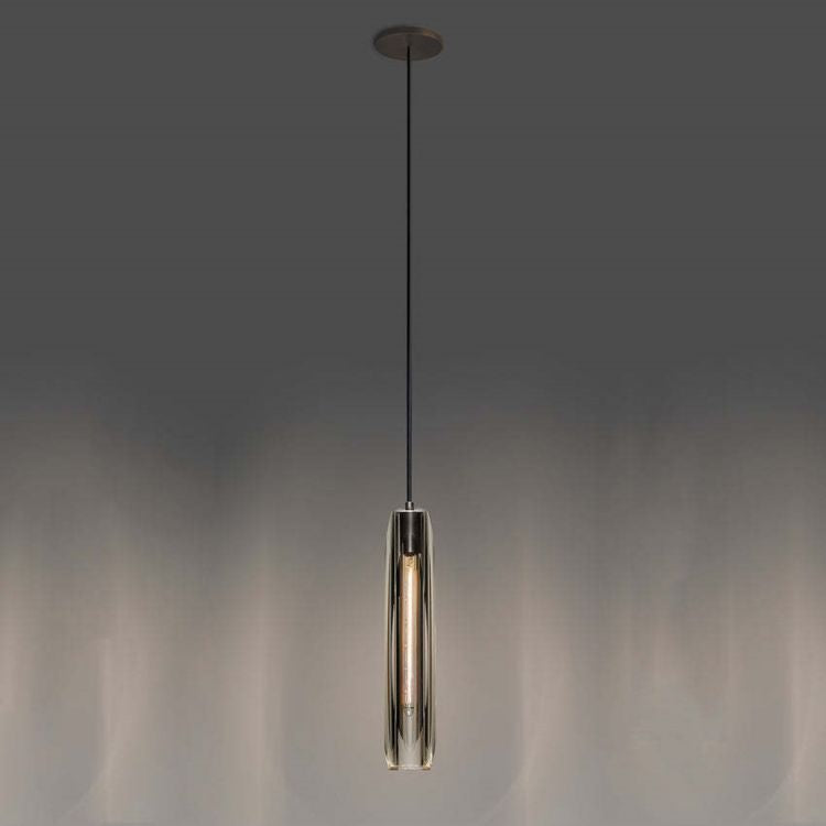 Pendant Lamp Modern with Crystal Glass Shade and Adjustable Drop