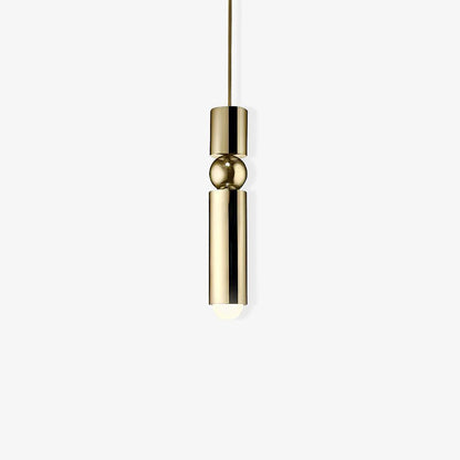 Pendant Lamp Modern with Cylindrical Body and Sphere Detail