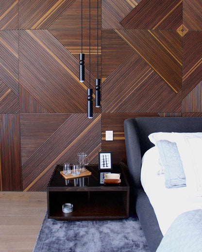 Pendant Lamp Modern with Cylindrical Body and Sphere Detail