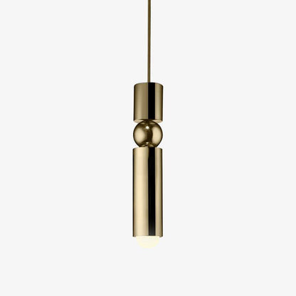 Pendant Lamp Modern with Cylindrical Body and Sphere Detail