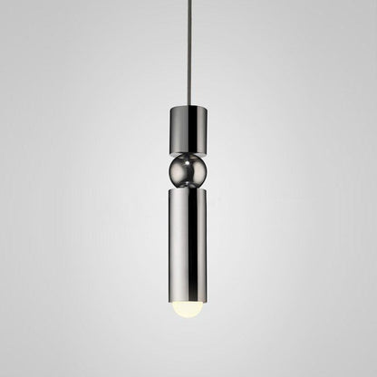 Pendant Lamp Modern with Cylindrical Body and Sphere Detail