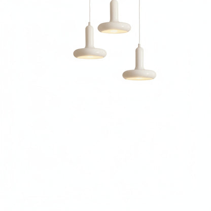 Pendant Lamp Retro Bauhaus Style with Rounded Shade and Adjustable Height