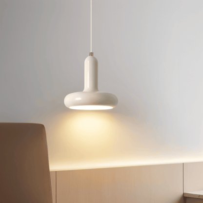 Pendant Lamp Retro Bauhaus Style with Rounded Shade and Adjustable Height