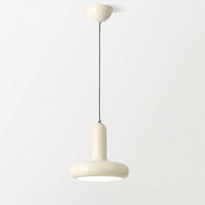 Pendant Lamp Retro Bauhaus Style with Rounded Shade and Adjustable Height
