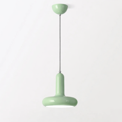 Pendant Lamp Retro Bauhaus Style with Rounded Shade and Adjustable Height