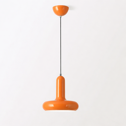 Pendant Lamp Retro Bauhaus Style with Rounded Shade and Adjustable Height