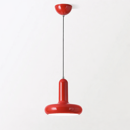 Pendant Lamp Retro Bauhaus Style with Rounded Shade and Adjustable Height