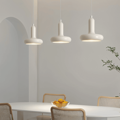 Pendant Lamp Retro Bauhaus Style with Rounded Shade and Adjustable Height