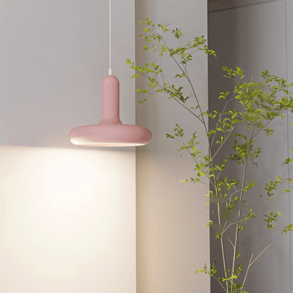 Pendant Lamp Retro Bauhaus Style with Rounded Shade and Adjustable Height