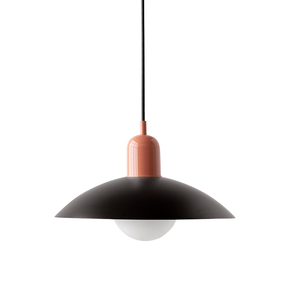 Pendant Lamp Scandinavian Style with Adjustable Height and Round Dome Shade