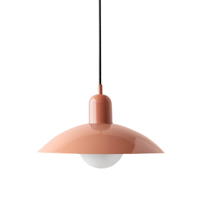 Pendant Lamp Scandinavian Style with Adjustable Height and Round Dome Shade