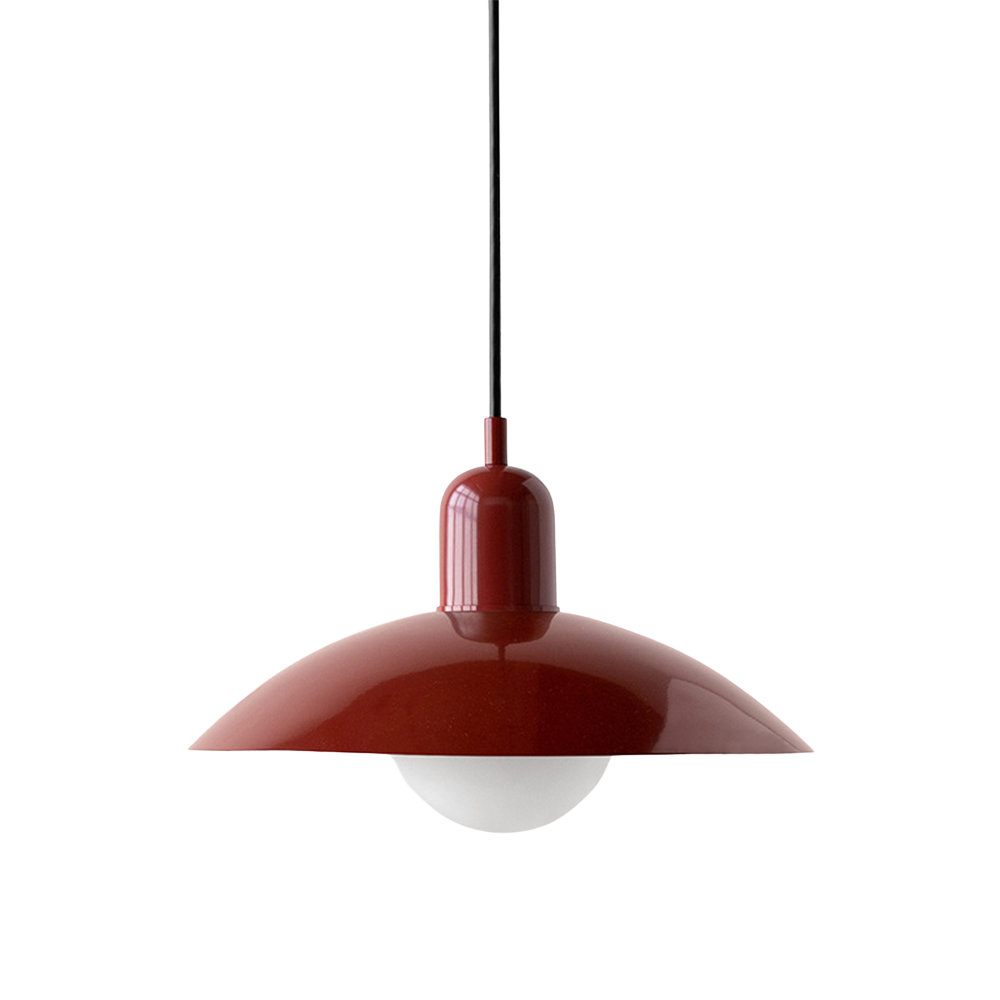 Pendant Lamp Scandinavian Style with Adjustable Height and Round Dome Shade