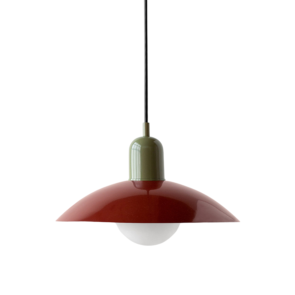 Pendant Lamp Scandinavian Style with Adjustable Height and Round Dome Shade
