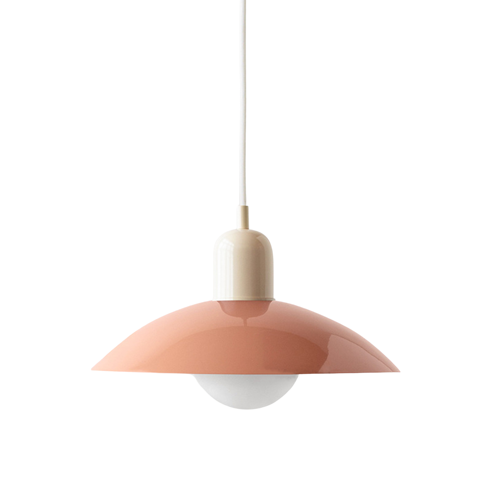 Pendant Lamp Scandinavian Style with Adjustable Height and Round Dome Shade