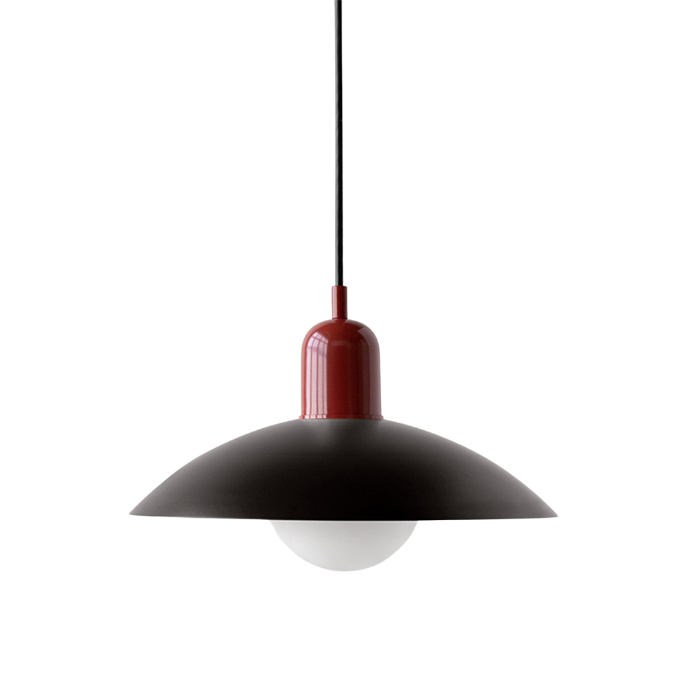 Pendant Lamp Scandinavian Style with Adjustable Height and Round Dome Shade