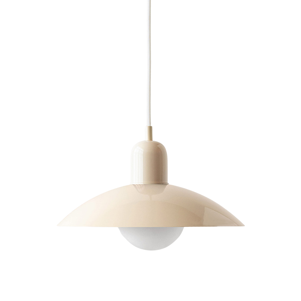 Pendant Lamp Scandinavian Style with Adjustable Height and Round Dome Shade