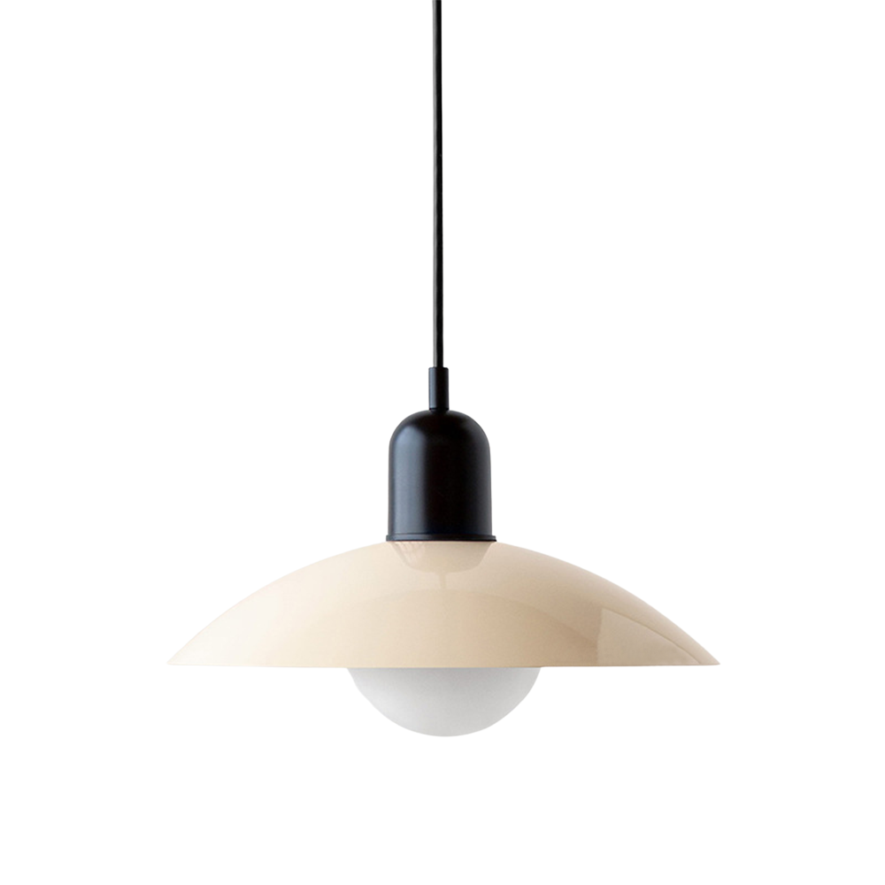 Pendant Lamp Scandinavian Style with Adjustable Height and Round Dome Shade