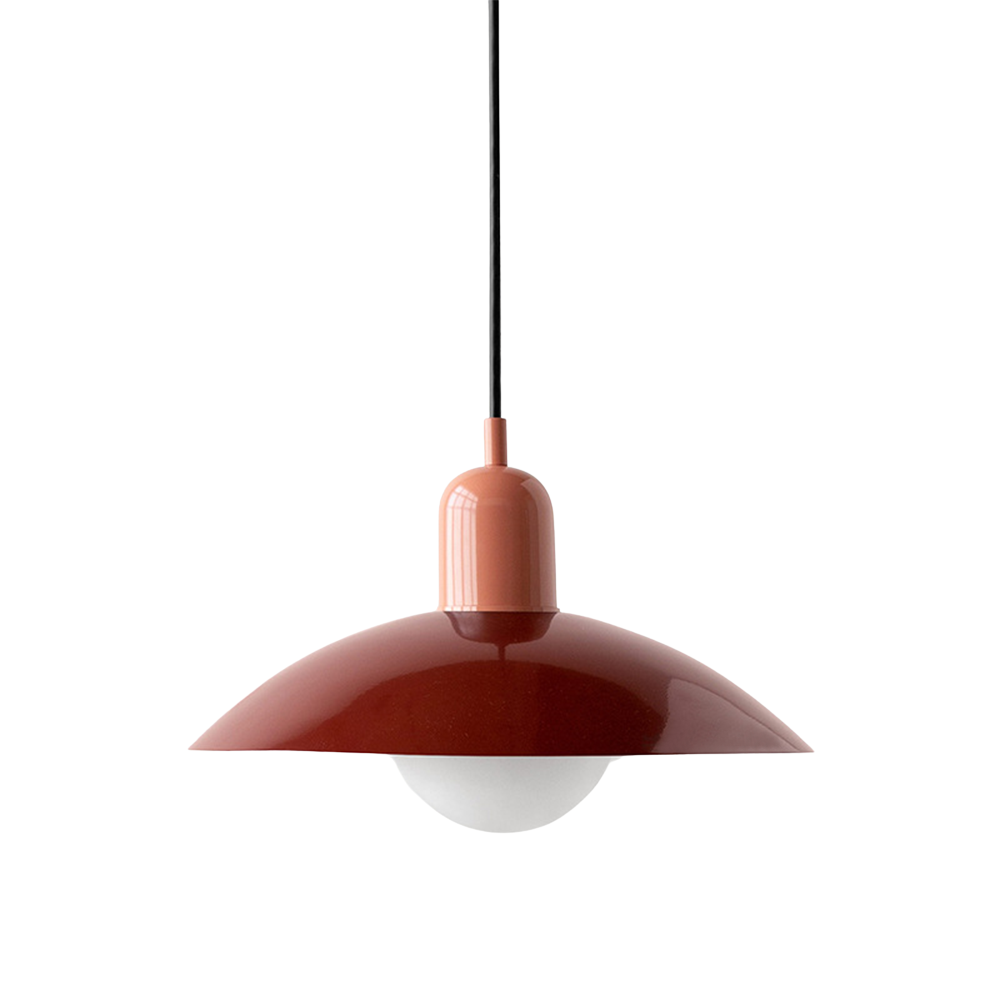 Pendant Lamp Scandinavian Style with Adjustable Height and Round Dome Shade