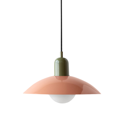 Pendant Lamp Scandinavian Style with Adjustable Height and Round Dome Shade