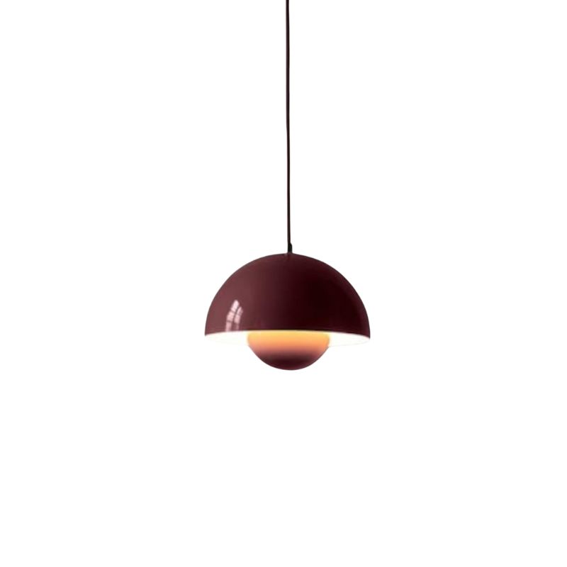 Pendant Lamp Scandinavian with Dome Shade and Adjustable Cable