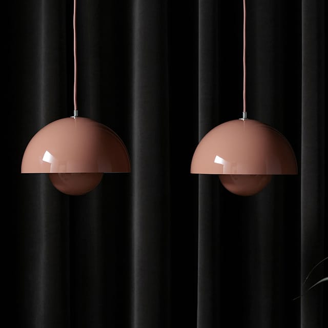 Pendant Lamp Scandinavian with Dome Shade and Adjustable Cable