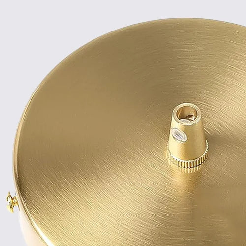 Pendant Lamp Vintage with Fluted Glass Flower Shade and Brass Fitting