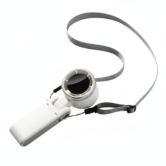 Portable Handheld Fan Foldable 3-in-1 with Digital Display and 5 Speed Settings
