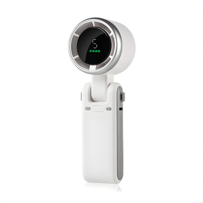 Portable Handheld Fan Foldable 3-in-1 with Digital Display and 5 Speed Settings