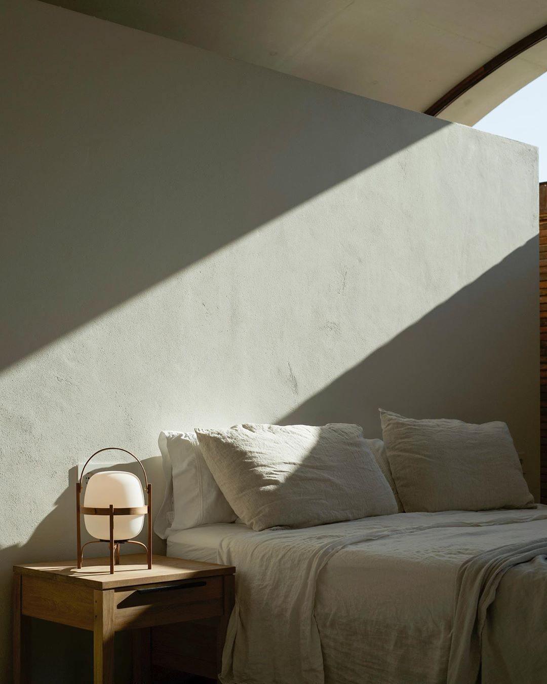 Portable Lantern Table Lamp Scandinavian with Wood Frame and Globe Glass Shade