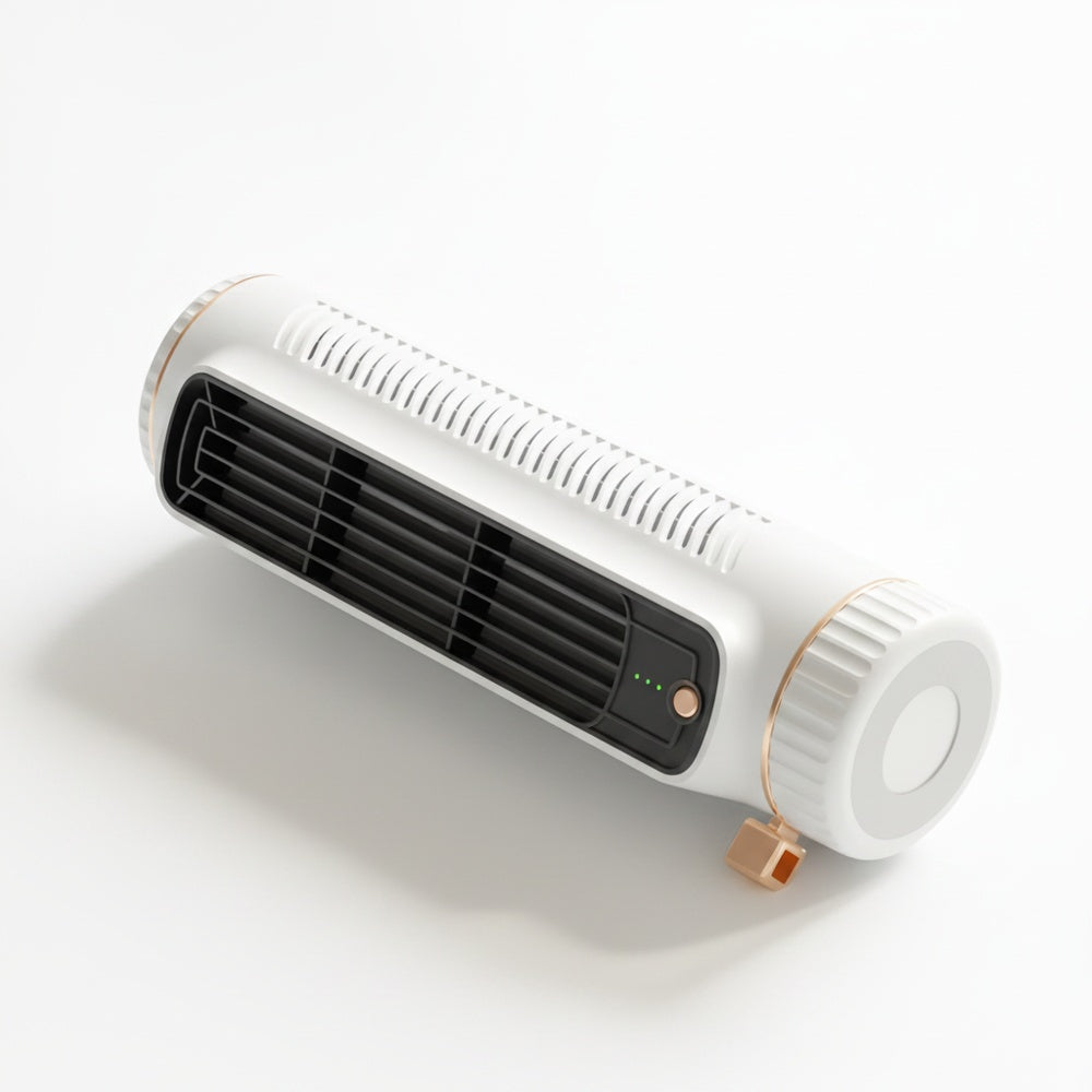 Portable Mini Tower Fan Bladeless Design with USB Power and Oscillation