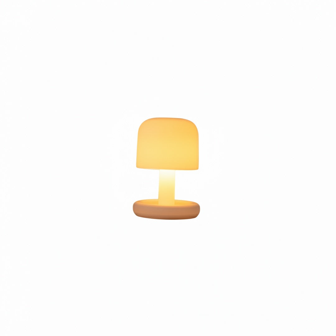 Portable Table Lamp Minimalist Mushroom Shape with USB Rechargeable Battery