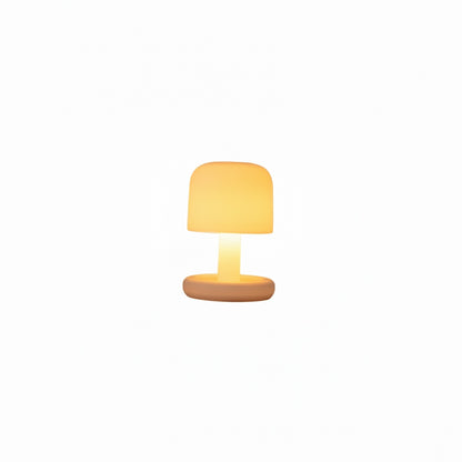 Portable Table Lamp Minimalist Mushroom Shape with USB Rechargeable Battery