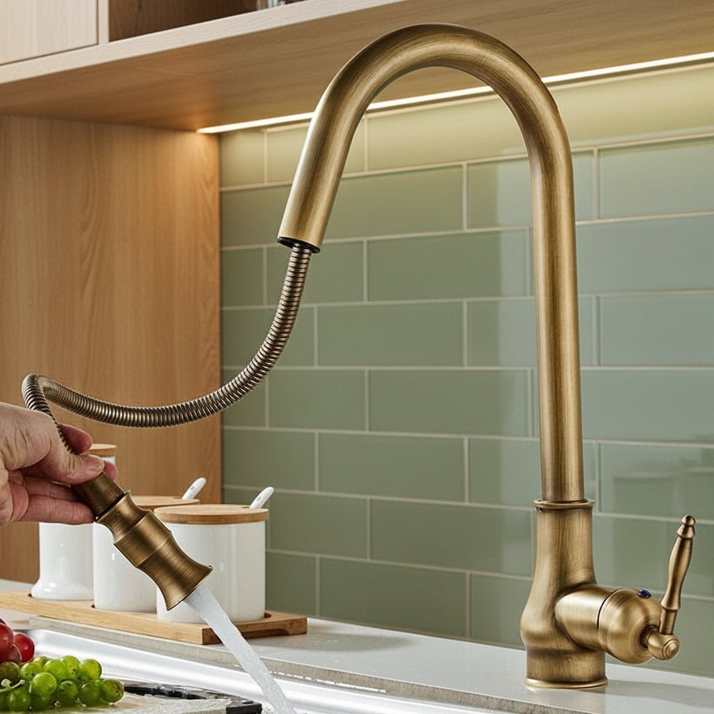Pull-Out Kitchen Faucet with Flexible Spray Head