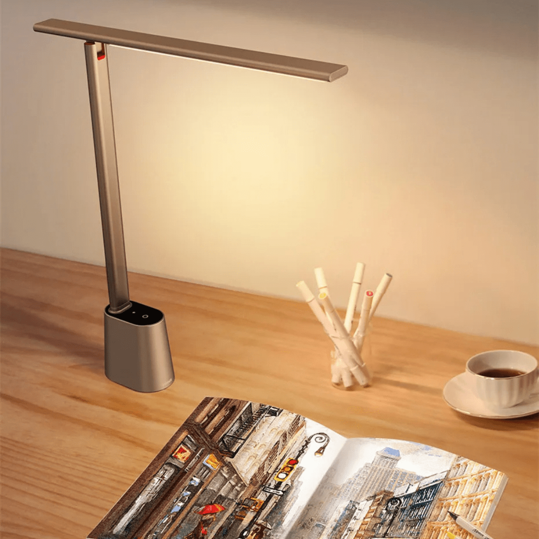 Rechargeable Foldable LED Desk Lamp with Slim Bar Light
