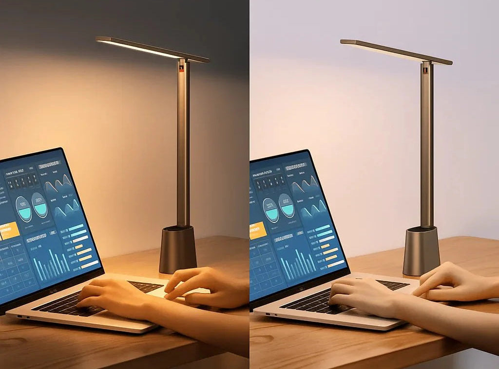 Rechargeable Foldable LED Desk Lamp with Slim Bar Light
