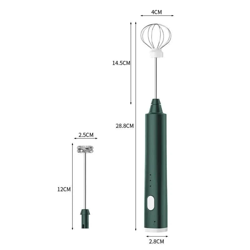 Rechargeable Mini Hand Mixer with Two Mixing Attachments