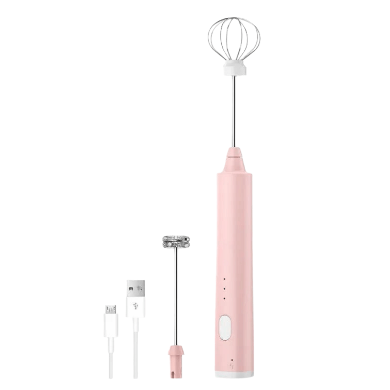 Rechargeable Mini Hand Mixer with Two Mixing Attachments