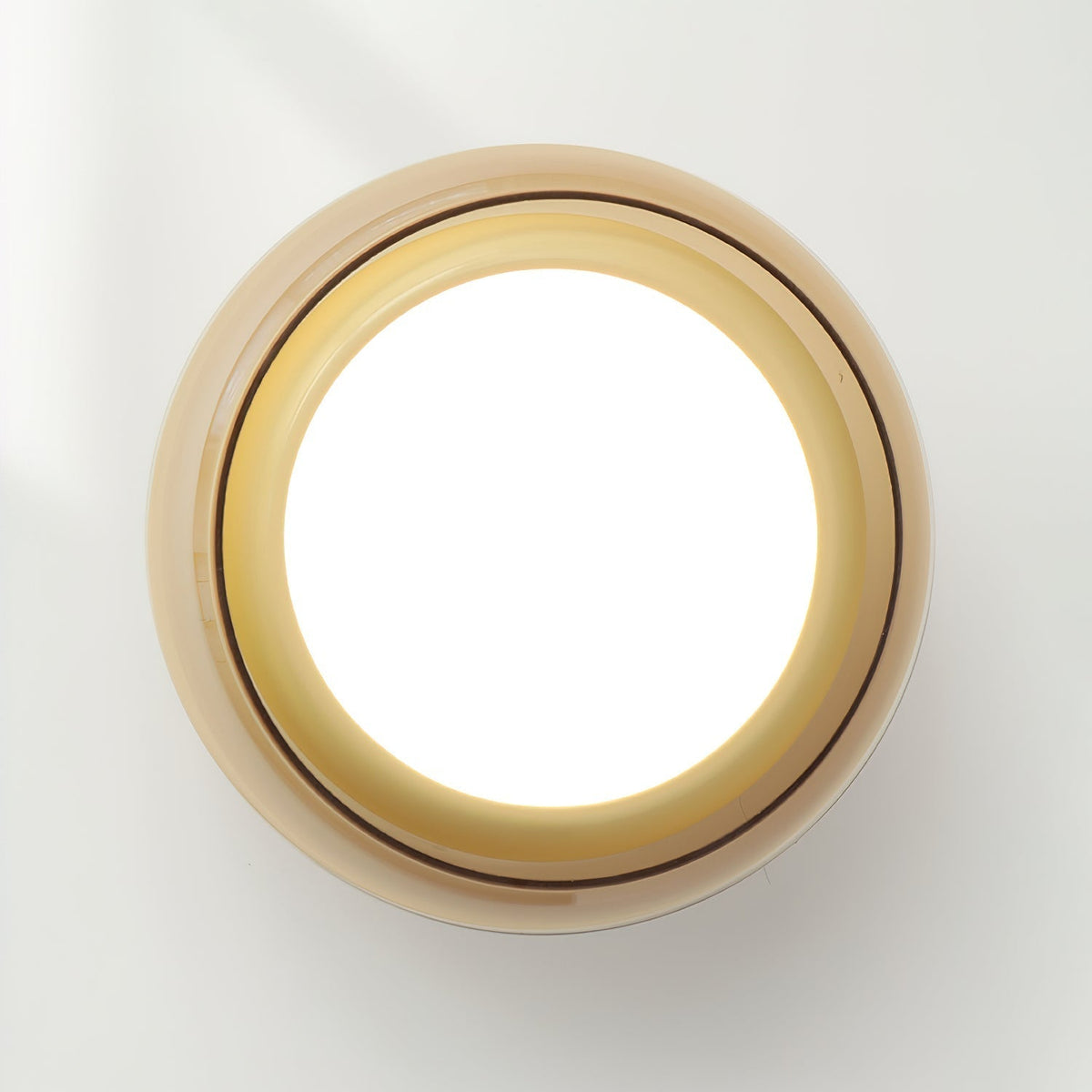 Retro Flush Mount Ceiling Light with Round Glass Shade