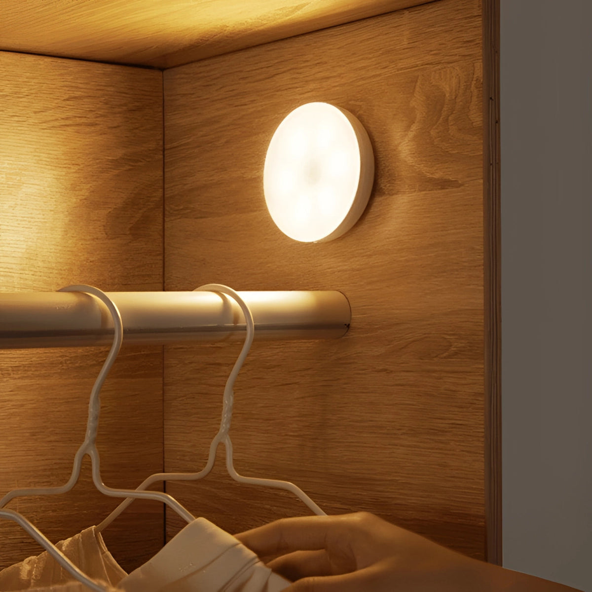 Round LED Wall Light with Motion Sensor