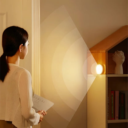 Round LED Wall Light with Motion Sensor