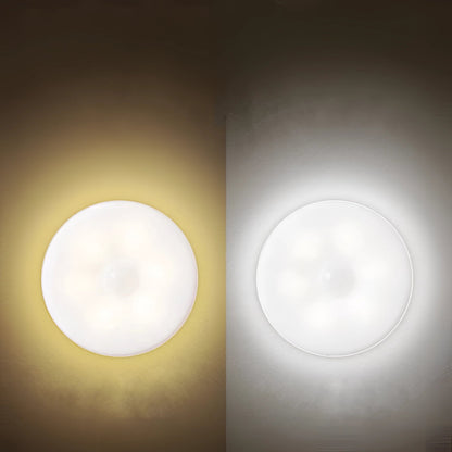 Round LED Wall Light with Motion Sensor