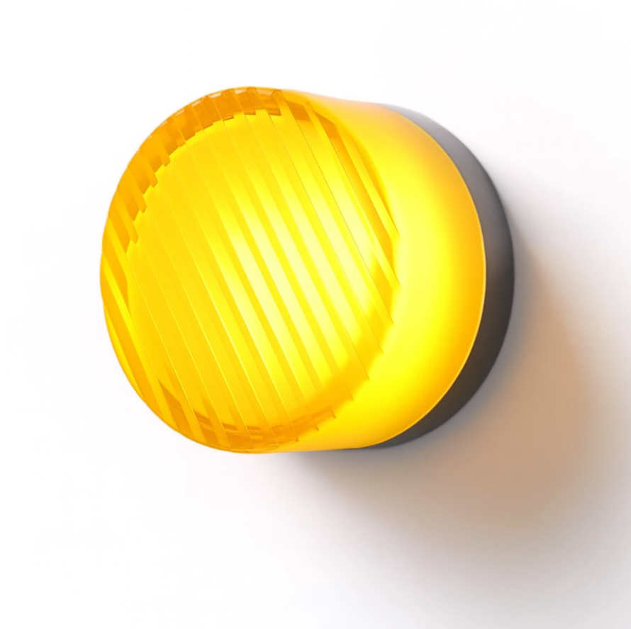 Round Wall Lamp Minimalist with Recessed Glass Diffuser